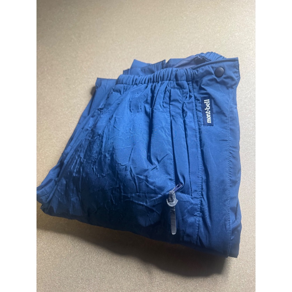 Montbell Rain Pants‎ Mens XL Blue Waterproof Nylon PTFE Laminate Hiking Trousers